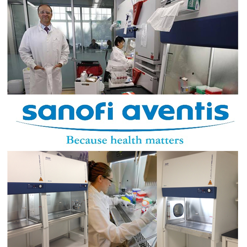 El equipo de Bioseguridad Esco impulsó la investigación del cáncer en Sanofi-Aventis en Cambridge, Massachusetts, EE. UU.